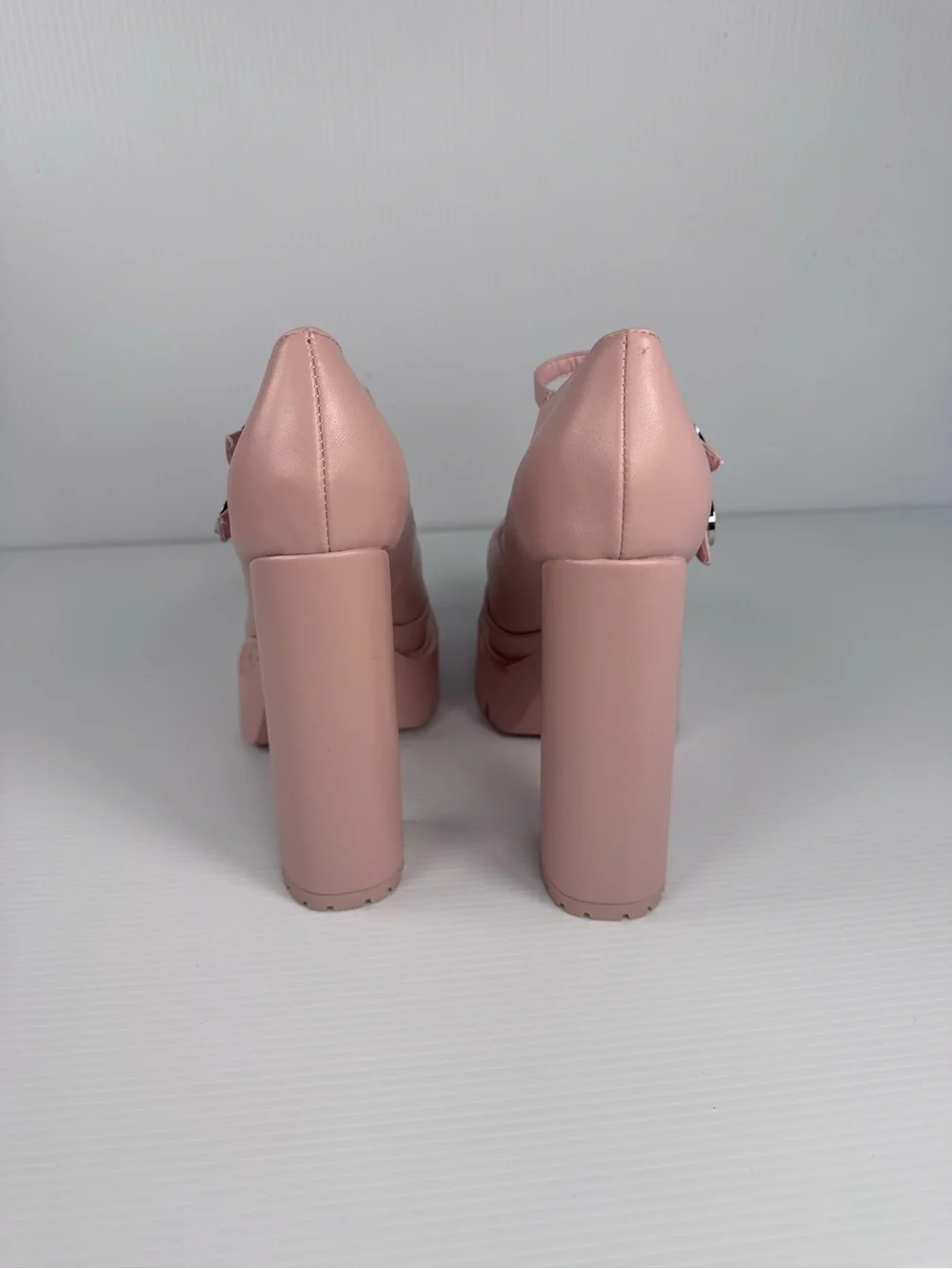 Azalea Wang Violina Pink Platform Heels | Chunky Block Heel Mary Jane Sz 8-11